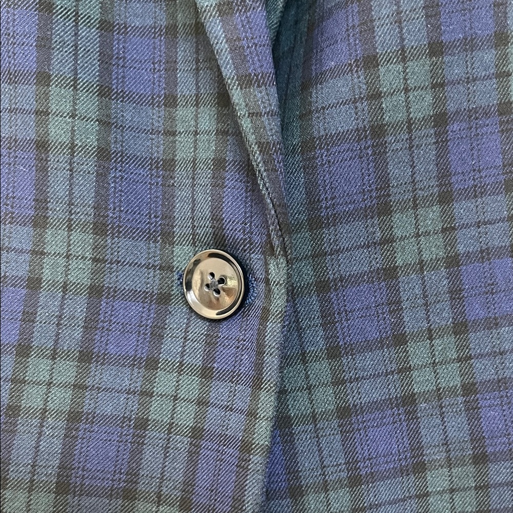 Banana republic Blazer in Navy and Green Plaid - black watch type - Picture 4 of 10
